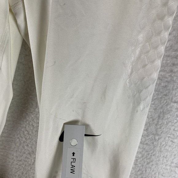 Nike Leggings Women's Large White Polyester Stretch Dri-Fit Softball‎ 6836 - Picture 7 of 15